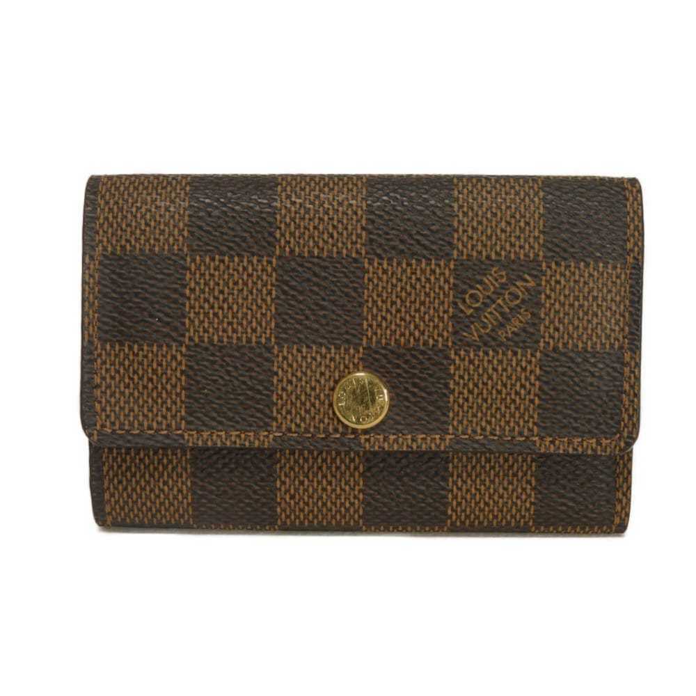 Louis Vuitton LOUIS VUITTON Key Case Multicles 6 Logo 6-ring Brown Gold RFID ...